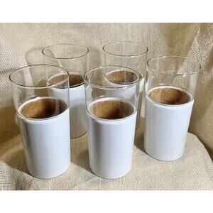 HENRY & MILLER KraftWare mid century cork lined thermal drinking glasses